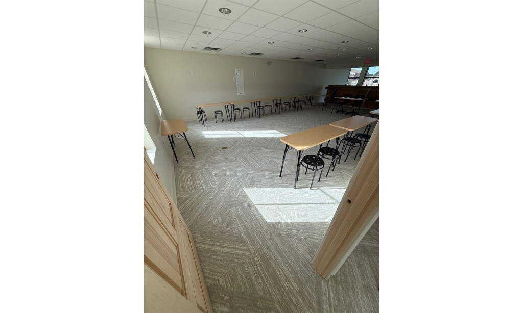 Winyah Dental Group break room with patterned gray commercial carpet tile