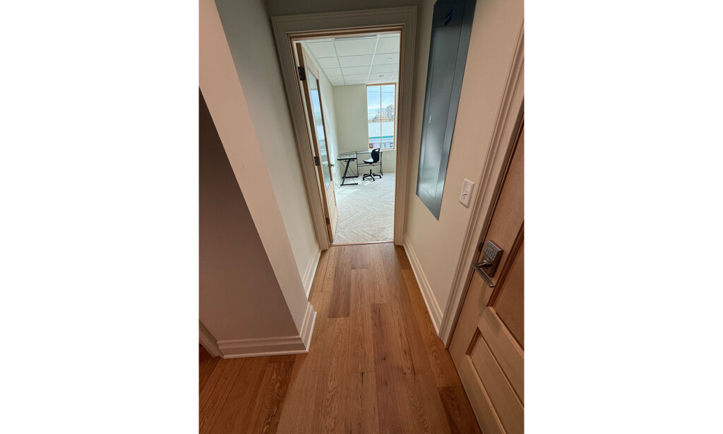 Winyah Dental Group corridor with wood-look plank flooring