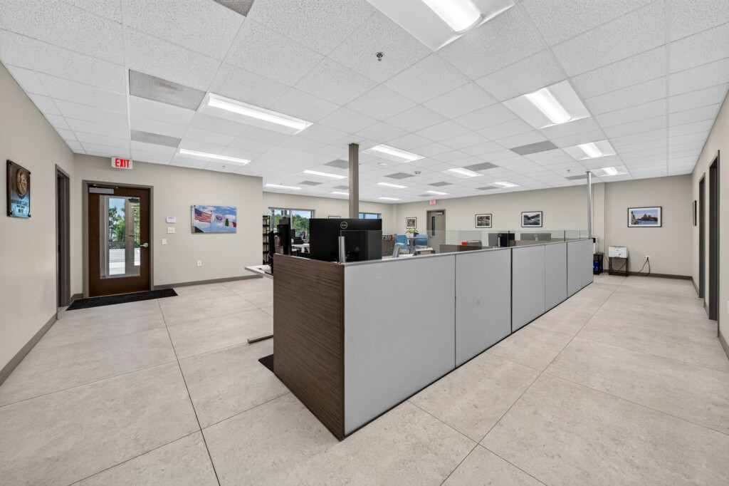 Zilmet USA open office with cubicles and large-format porcelain floor tile