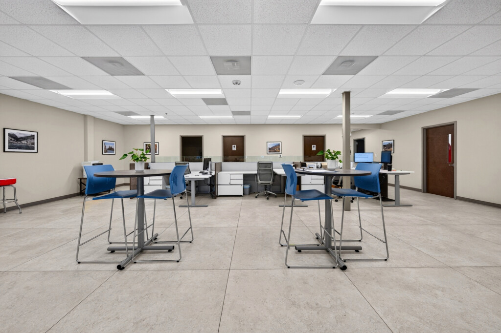 Zilmet USA open office overview with large-format porcelain floor tile