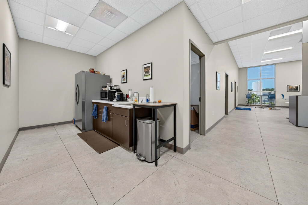 Zilmet USA coffee station with large-format porcelain floor tile